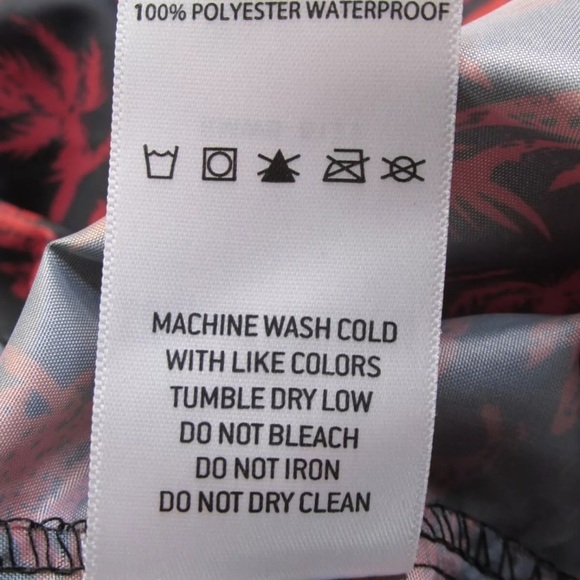 Sunrise Kingdom Waterproof Windbreaker Hawaiian Style Black/Red Size Large - Picture 12 of 15